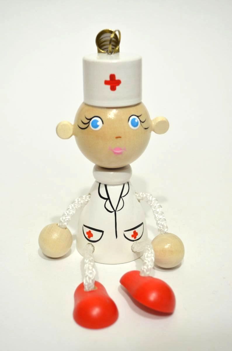 Игрушка на пружинке "Медсестра"